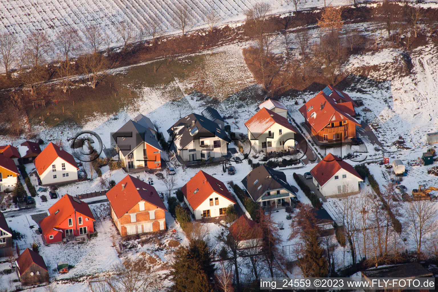 Dierbach im Bundesland Rheinland-Pfalz, Deutschland von einer Drohne aus