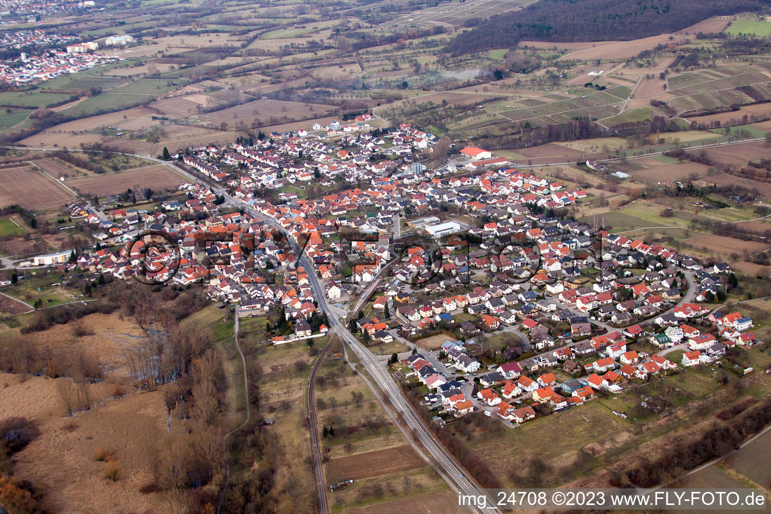 Ubstadt, Stettfeld im Bundesland Baden-Württemberg, Deutschland
