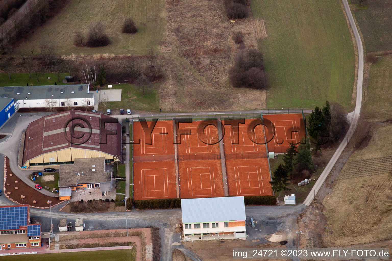 Sportgemeinschaft 1975 eV Tennisclub im Ortsteil Bad Mingolsheim in Bad Schönborn im Bundesland Baden-Württemberg, Deutschland