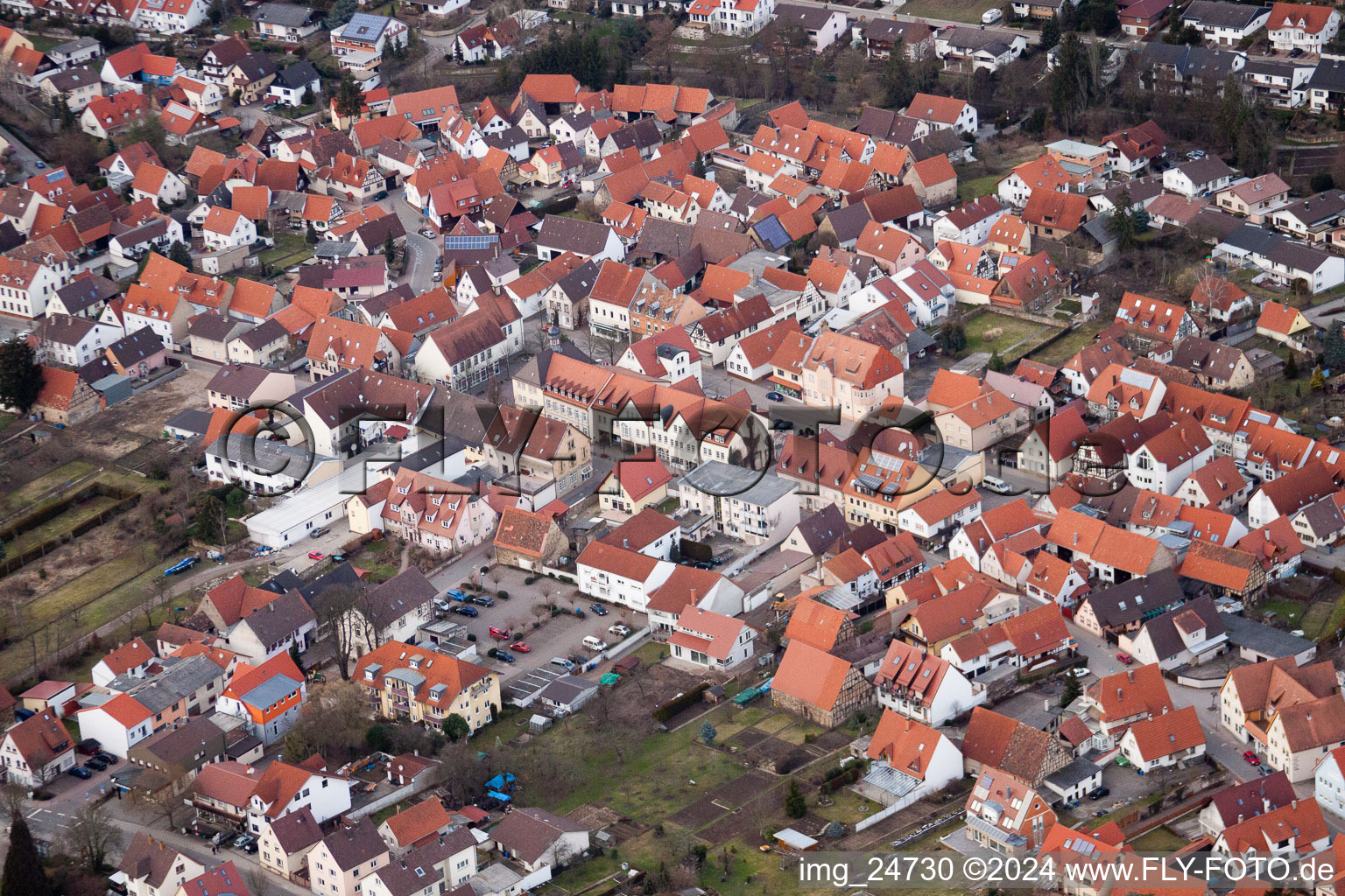 Friedrichstr im Ortsteil Bad Mingolsheim in Bad Schönborn im Bundesland Baden-Württemberg, Deutschland