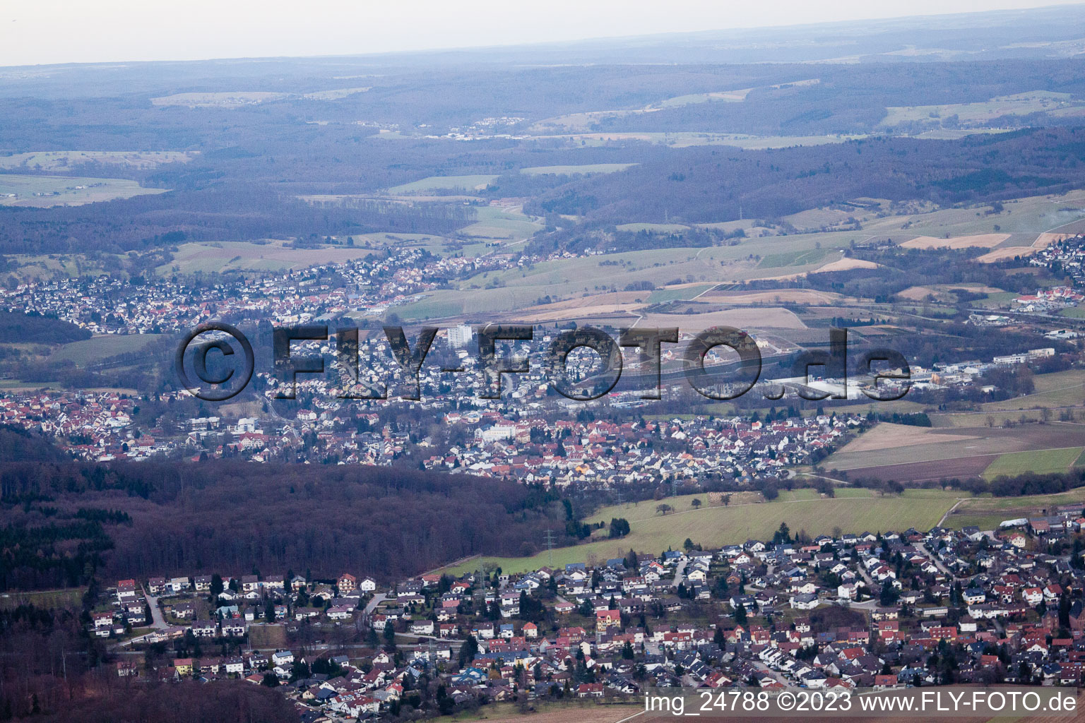 Luftbild von Leimen, Gauangelloch im Bundesland Baden-Württemberg, Deutschland