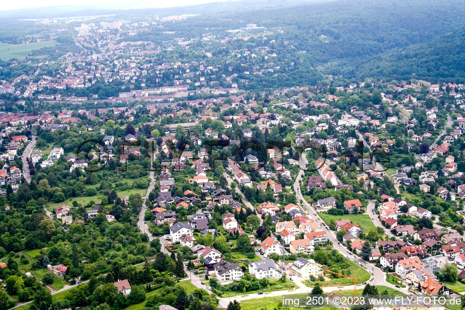 Luftbild von Pforzheim Südweststadt im Bundesland Baden-Württemberg, Deutschland