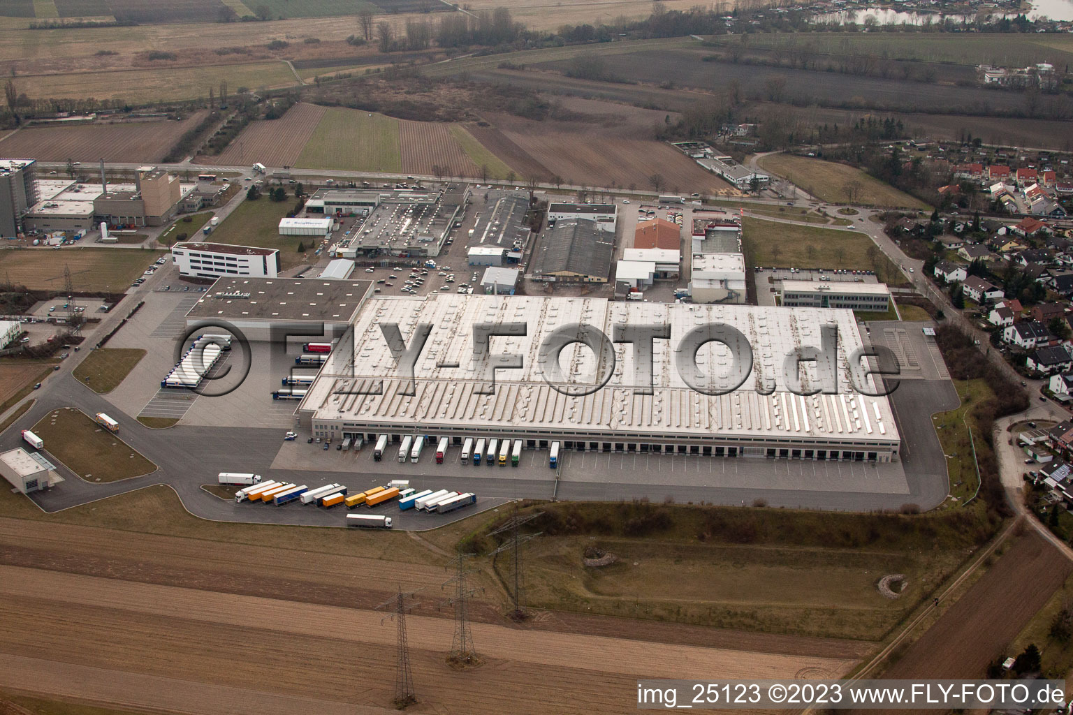 Ketsch, Aldi Logistikzentrum im Bundesland Baden-Württemberg, Deutschland