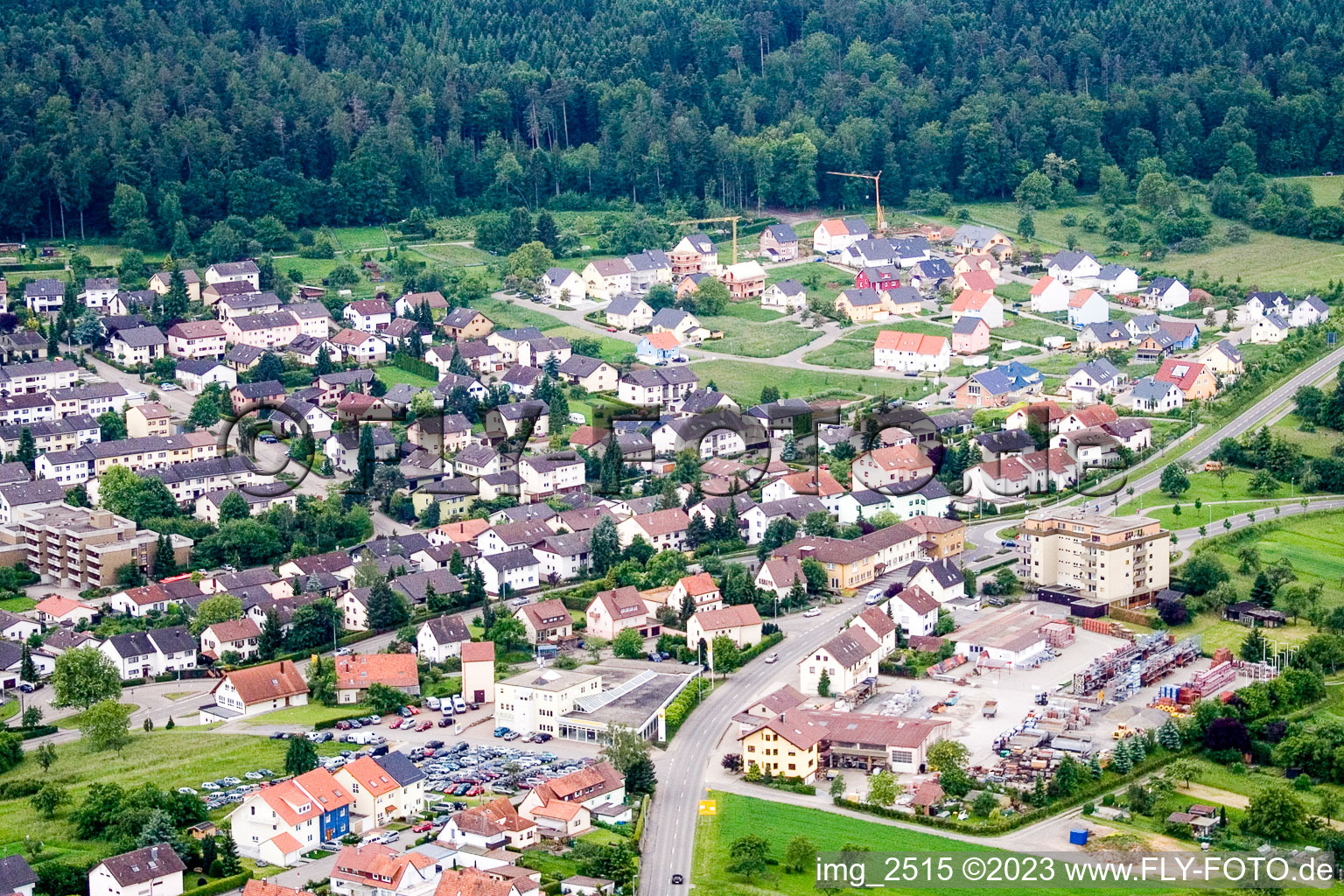 Birkenfeld im Bundesland Baden-Württemberg, Deutschland von oben gesehen