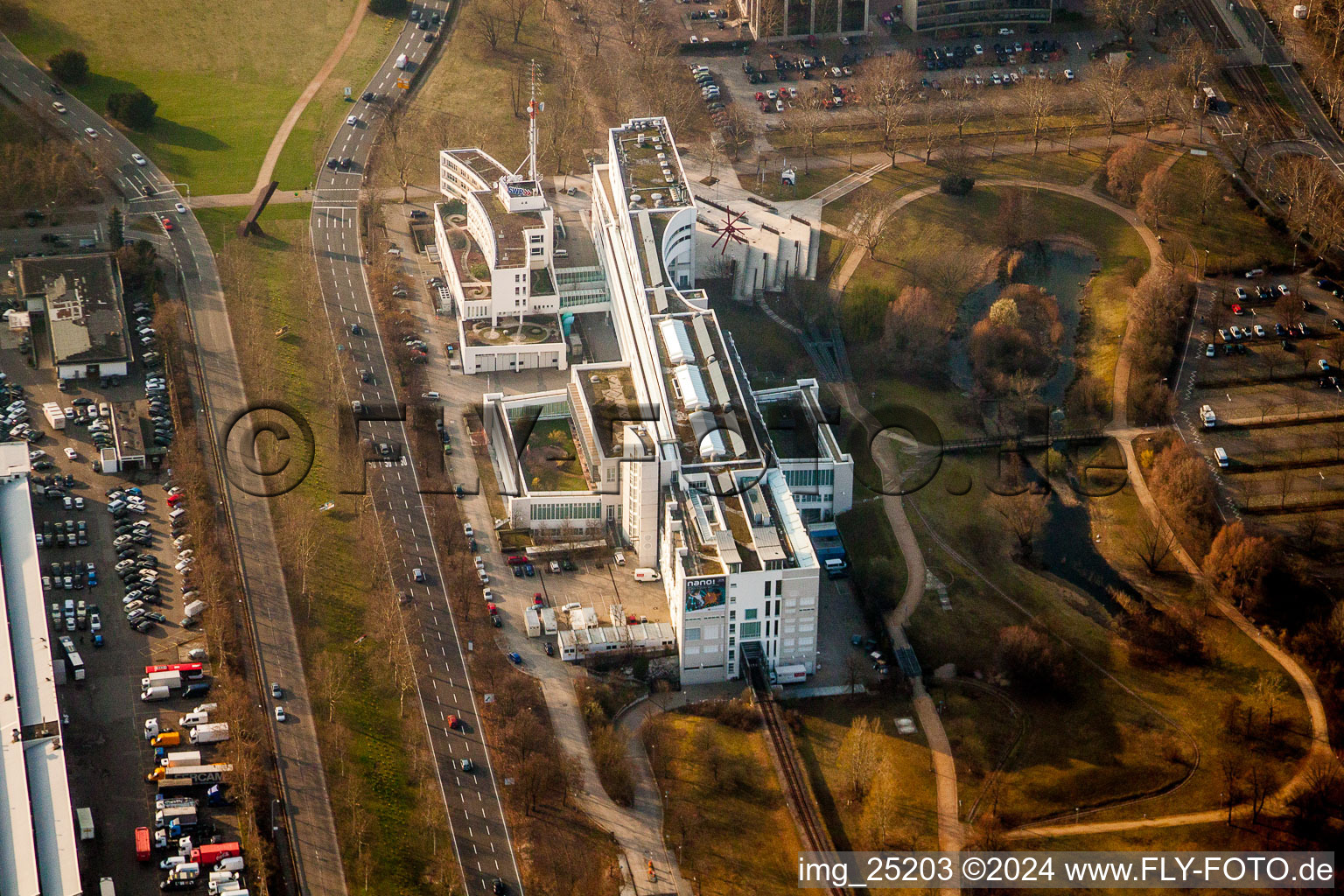 Museums- Gebäude- Ensemble TECHNOSEUM in Mannheim im Ortsteil Oststadt im Bundesland Baden-Württemberg, Deutschland