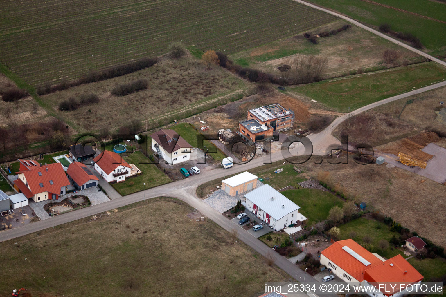 Luftbild von An der Ahlmühle, Deutsches Weintor eG in Ilbesheim bei Landau in der Pfalz im Bundesland Rheinland-Pfalz, Deutschland