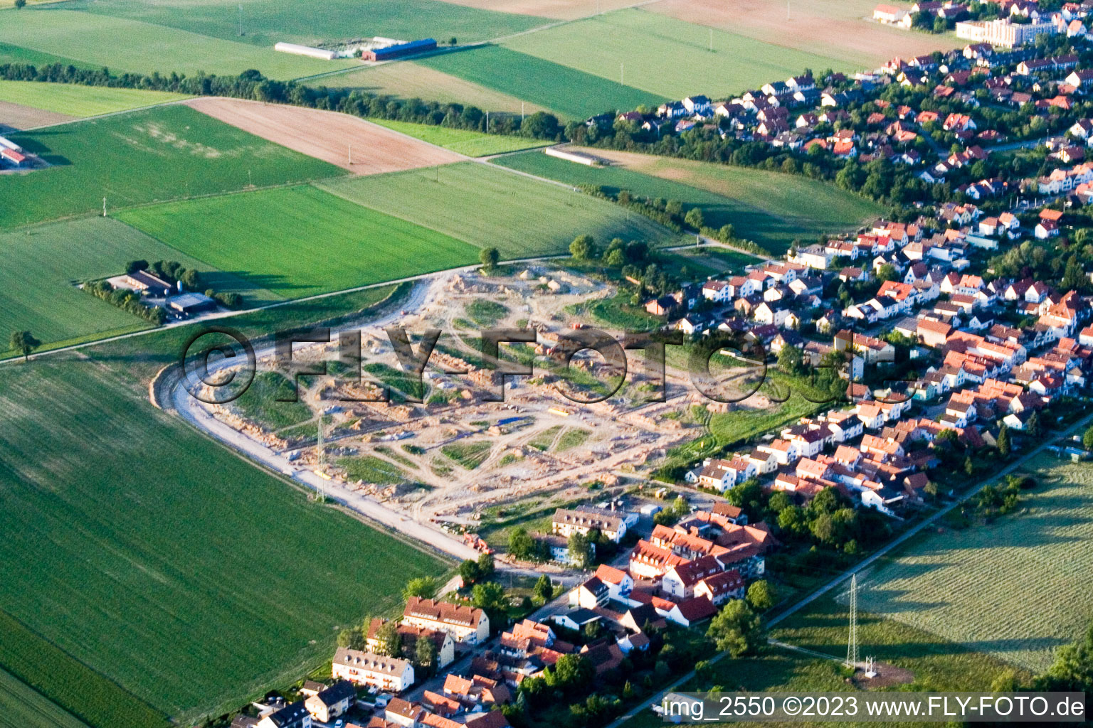 Luftbild von Kandel, Neubaugebiet im Bundesland Rheinland-Pfalz, Deutschland