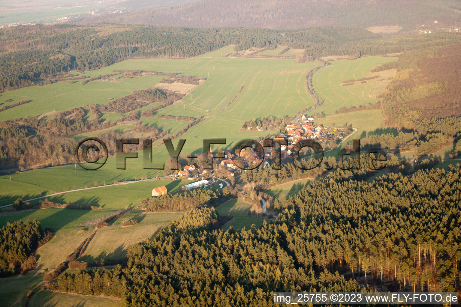 Luftaufnahme von Crawinkel im Bundesland Thüringen, Deutschland