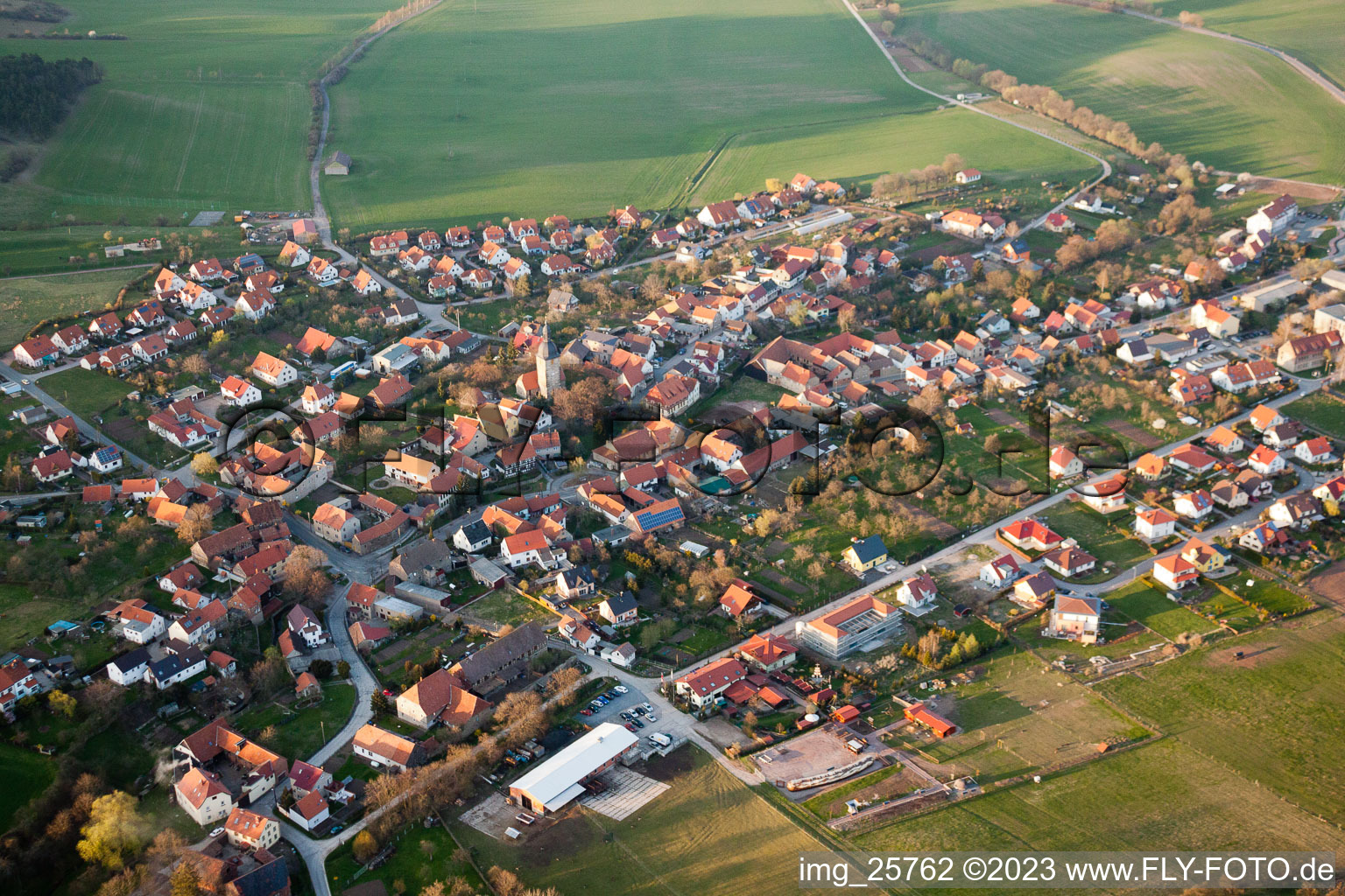 Holzhausen im Bundesland Thüringen, Deutschland von oben gesehen