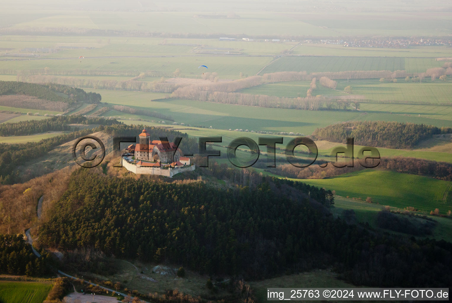 Burganlage der Veste Wachsenburg in Amt Wachsenburg in Holzhausen im Bundesland Thüringen, Deutschland