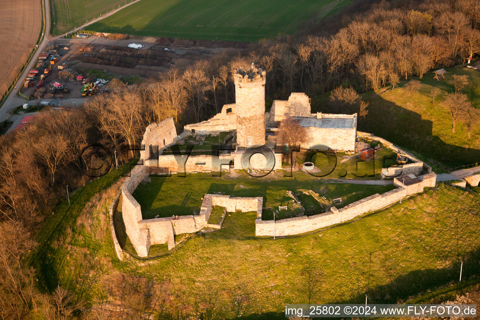 Luftbild von Mühlberg, Mühlburg im Bundesland Thüringen, Deutschland