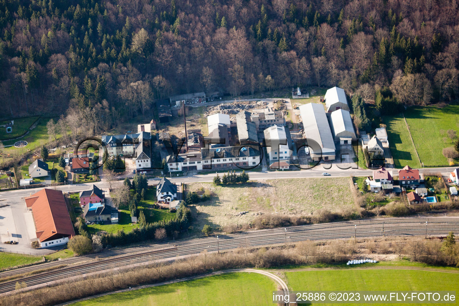 Luftbild von Liebenstein im Bundesland Thüringen, Deutschland