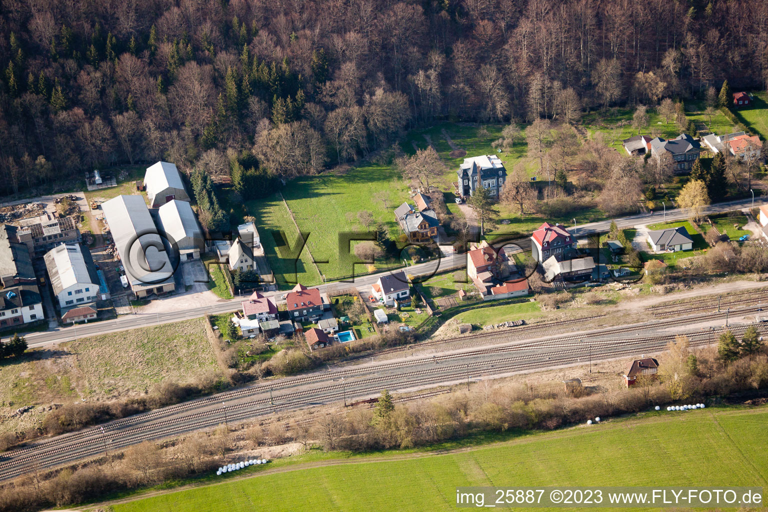 Luftaufnahme von Liebenstein im Bundesland Thüringen, Deutschland