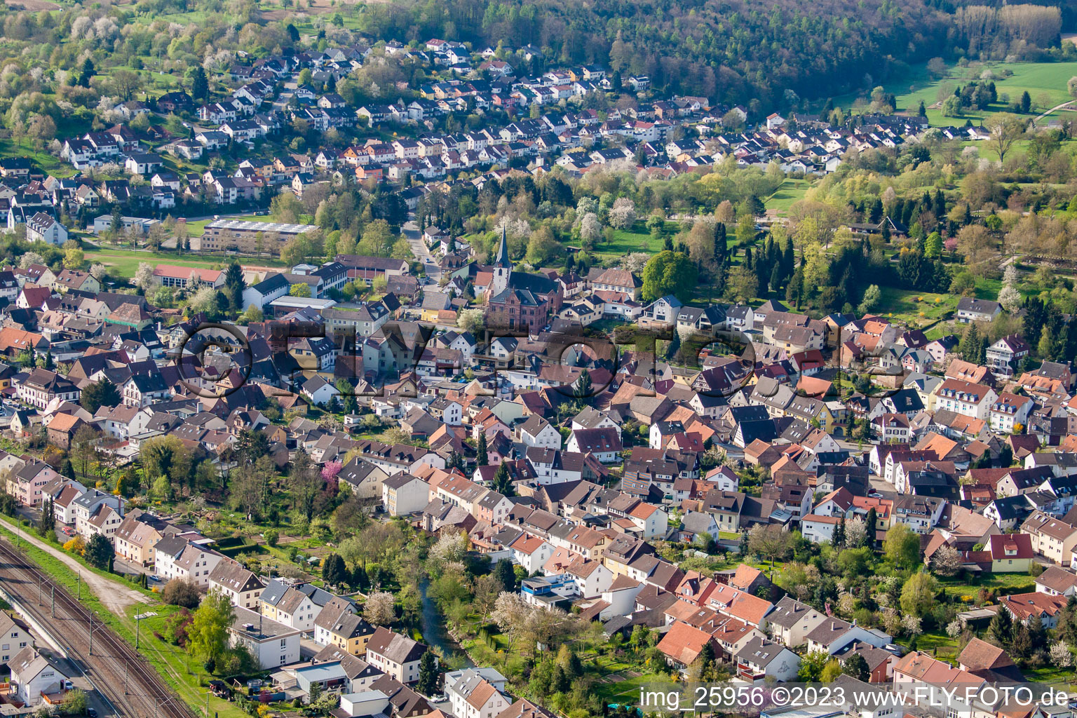 Ortsteil Söllingen in Pfinztal im Bundesland Baden-Württemberg, Deutschland