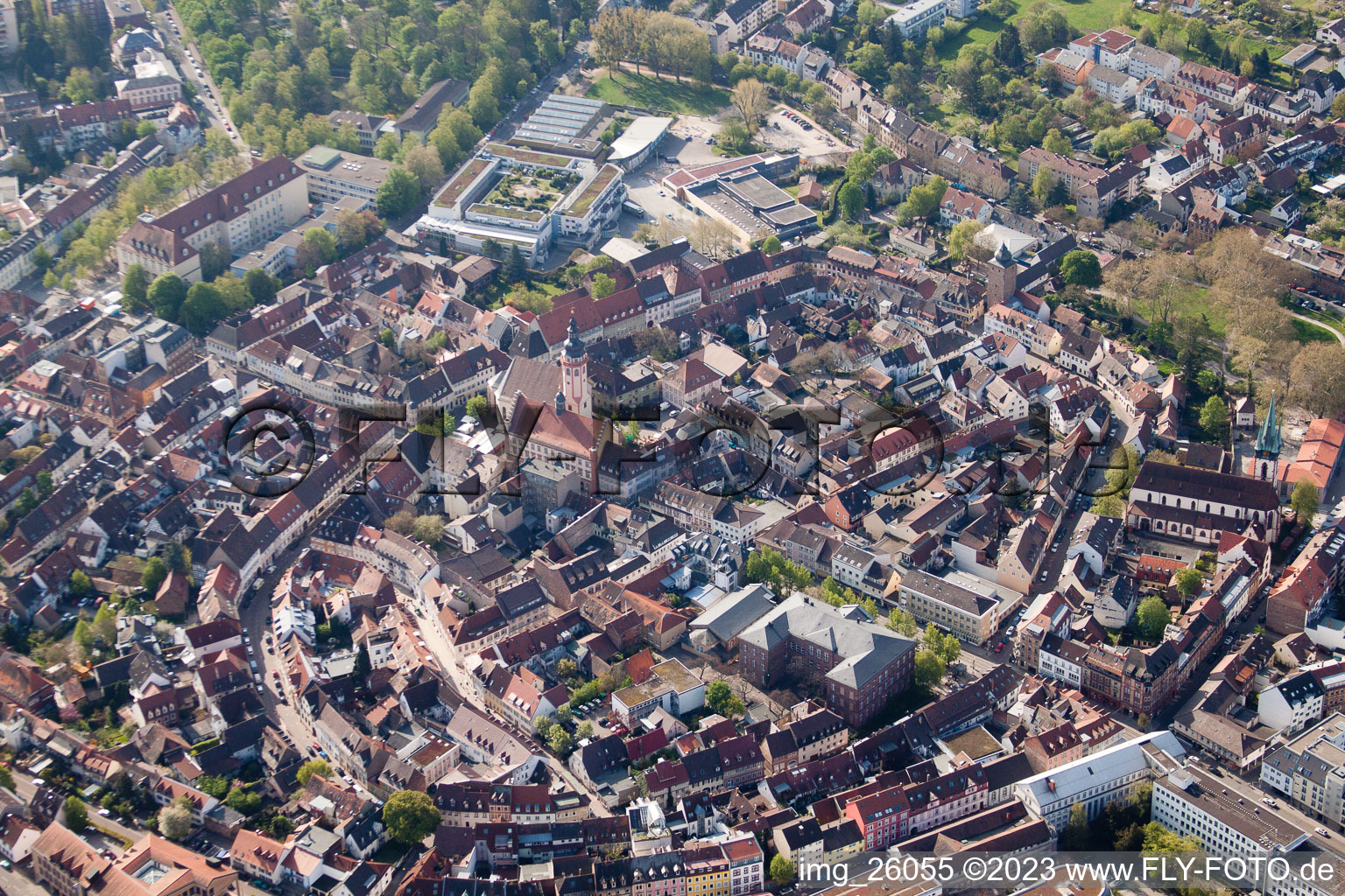 Durlach, Altstadt in Karlsruhe im Bundesland Baden-Württemberg, Deutschland