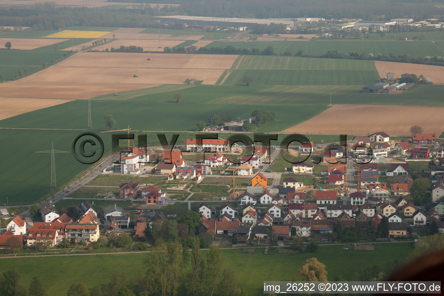 Kandel, Höhenweg im Bundesland Rheinland-Pfalz, Deutschland aus der Luft
