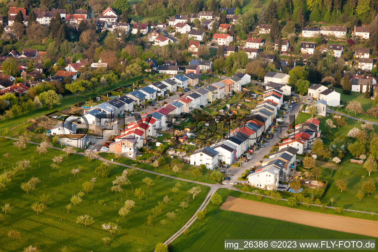 Hohenwettersbach, Wieselweg, Iltisweg in Karlsruhe im Bundesland Baden-Württemberg, Deutschland