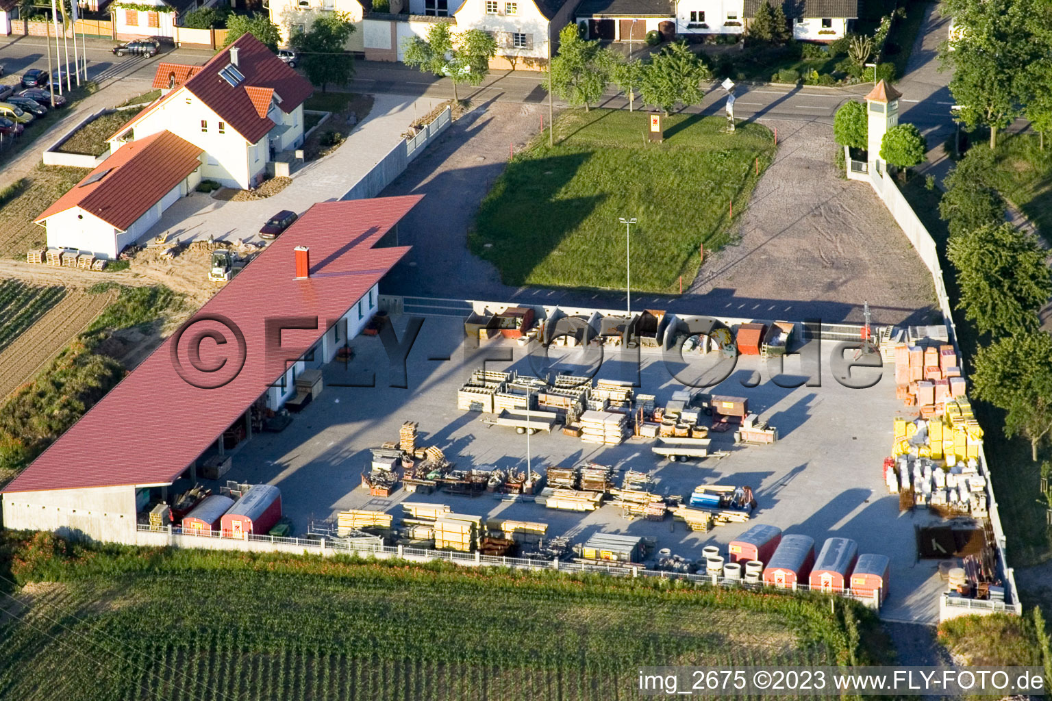 Minfeld Baustoffhandlung im Bundesland Rheinland-Pfalz, Deutschland