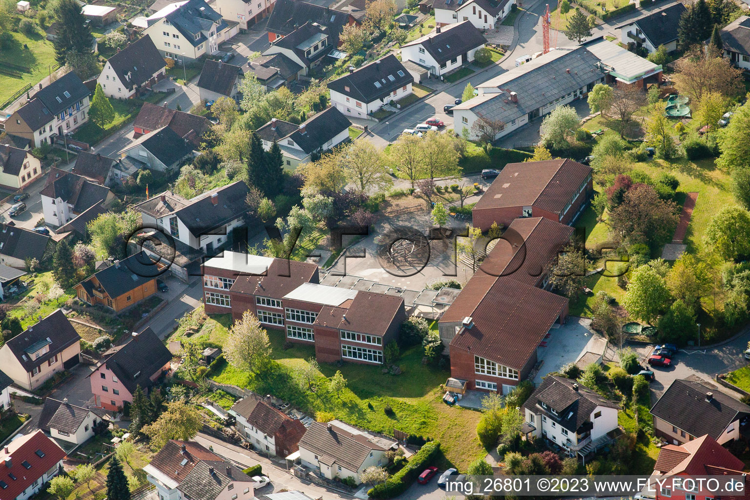 Grundschule im Ortsteil Kleinsteinbach in Pfinztal im Bundesland Baden-Württemberg, Deutschland