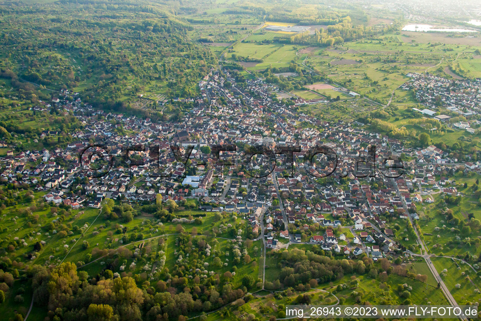 Luftaufnahme von Malsch im Bundesland Baden-Württemberg, Deutschland