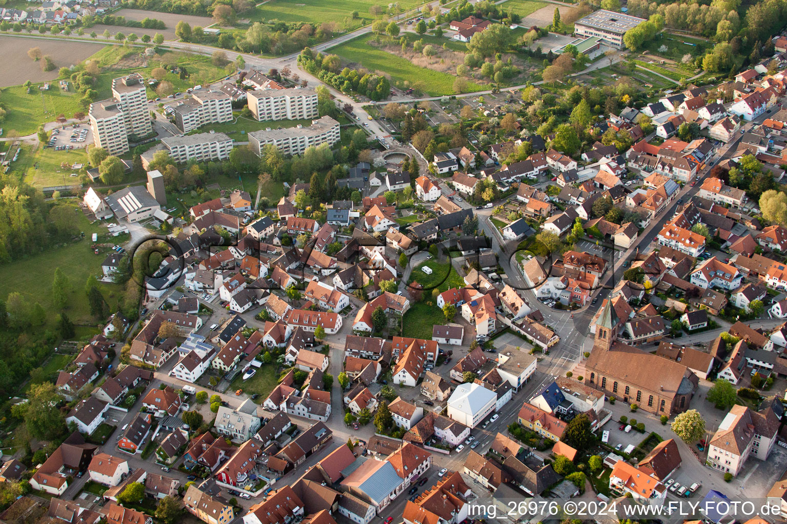 Würmersheimer Straße in Durmersheim im Bundesland Baden-Württemberg, Deutschland