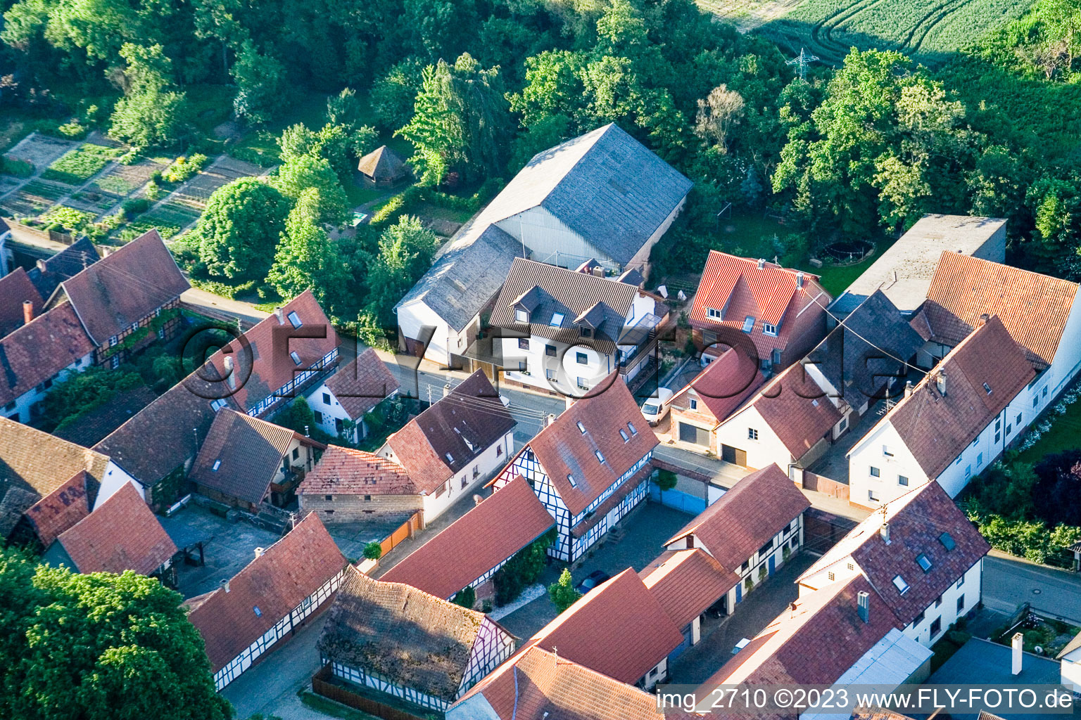 Luftaufnahme von Vollmersweiler im Bundesland Rheinland-Pfalz, Deutschland