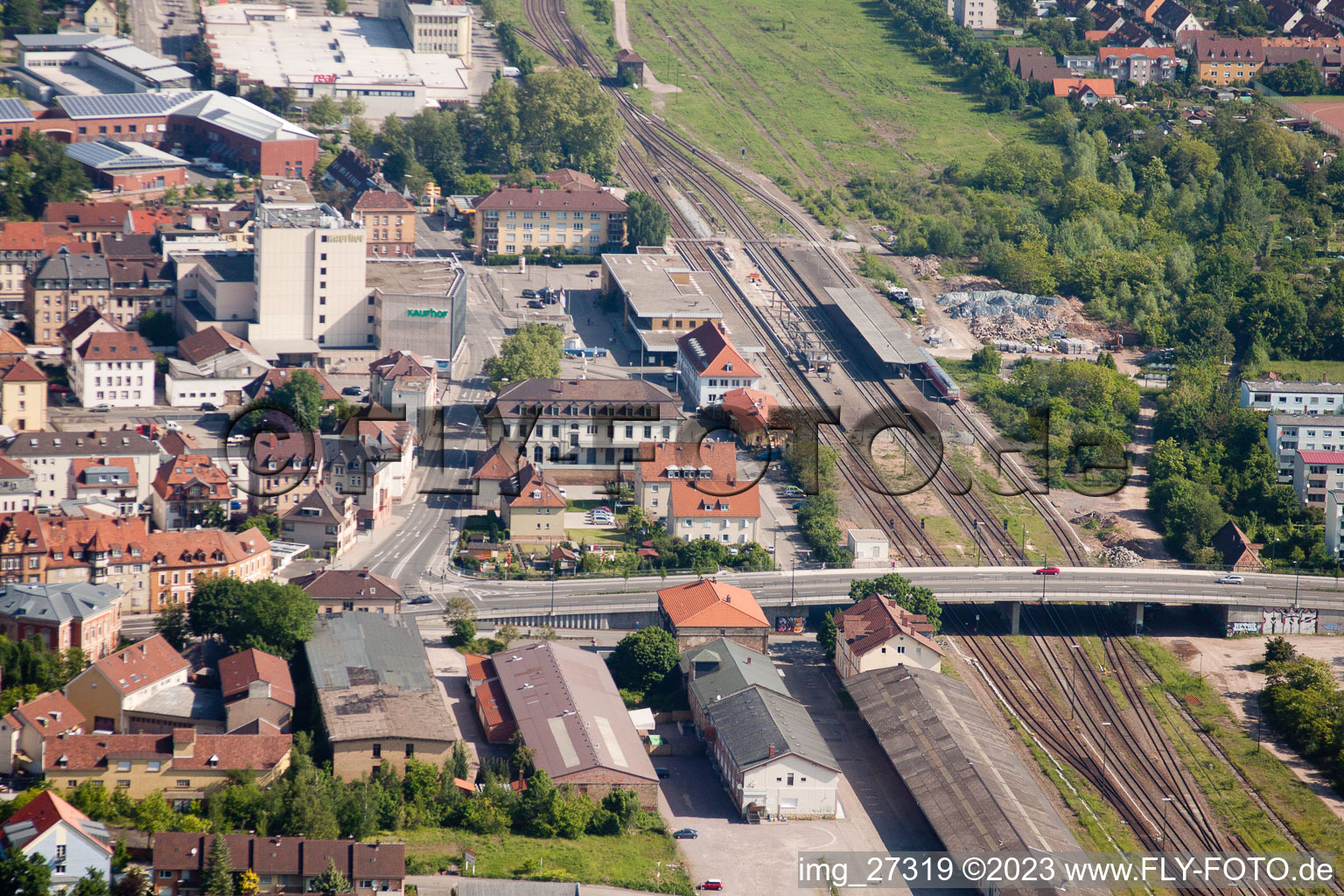 Landau, Bahnhof in Landau in der Pfalz im Bundesland Rheinland-Pfalz, Deutschland