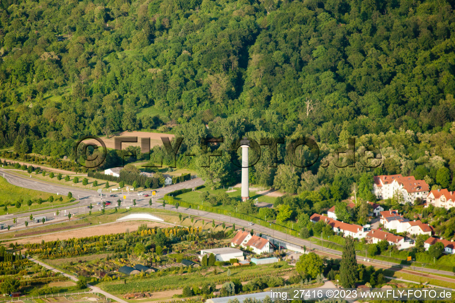 Luftbild von Zündhütle im Ortsteil Wolfartsweier in Karlsruhe im Bundesland Baden-Württemberg, Deutschland