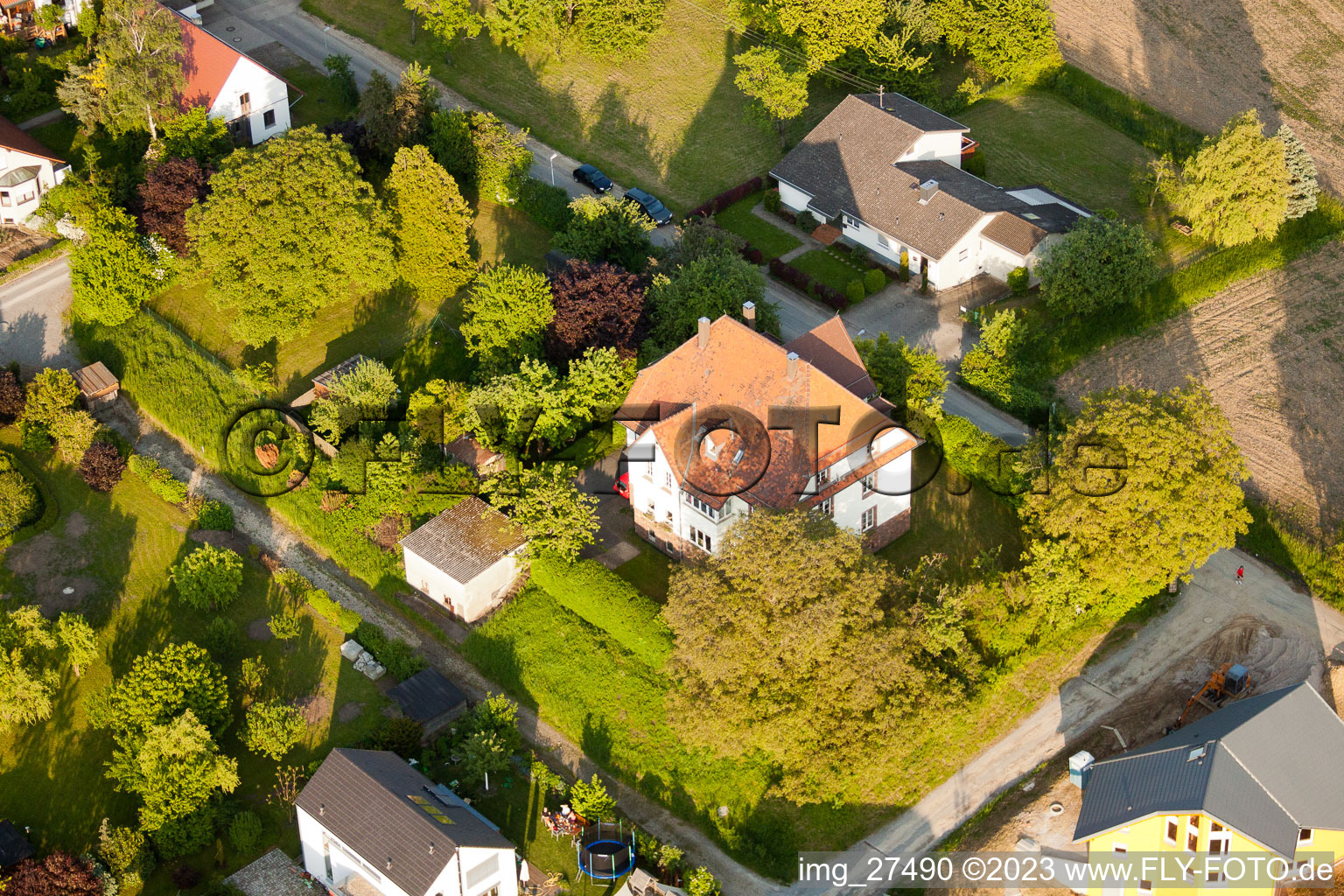 Luftbild von Thomashof im Ortsteil Durlach in Karlsruhe im Bundesland Baden-Württemberg, Deutschland