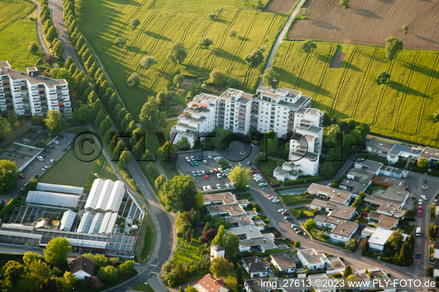 Luftbild von Acherstr im Ortsteil Reichenbach in Waldbronn im Bundesland Baden-Württemberg, Deutschland
