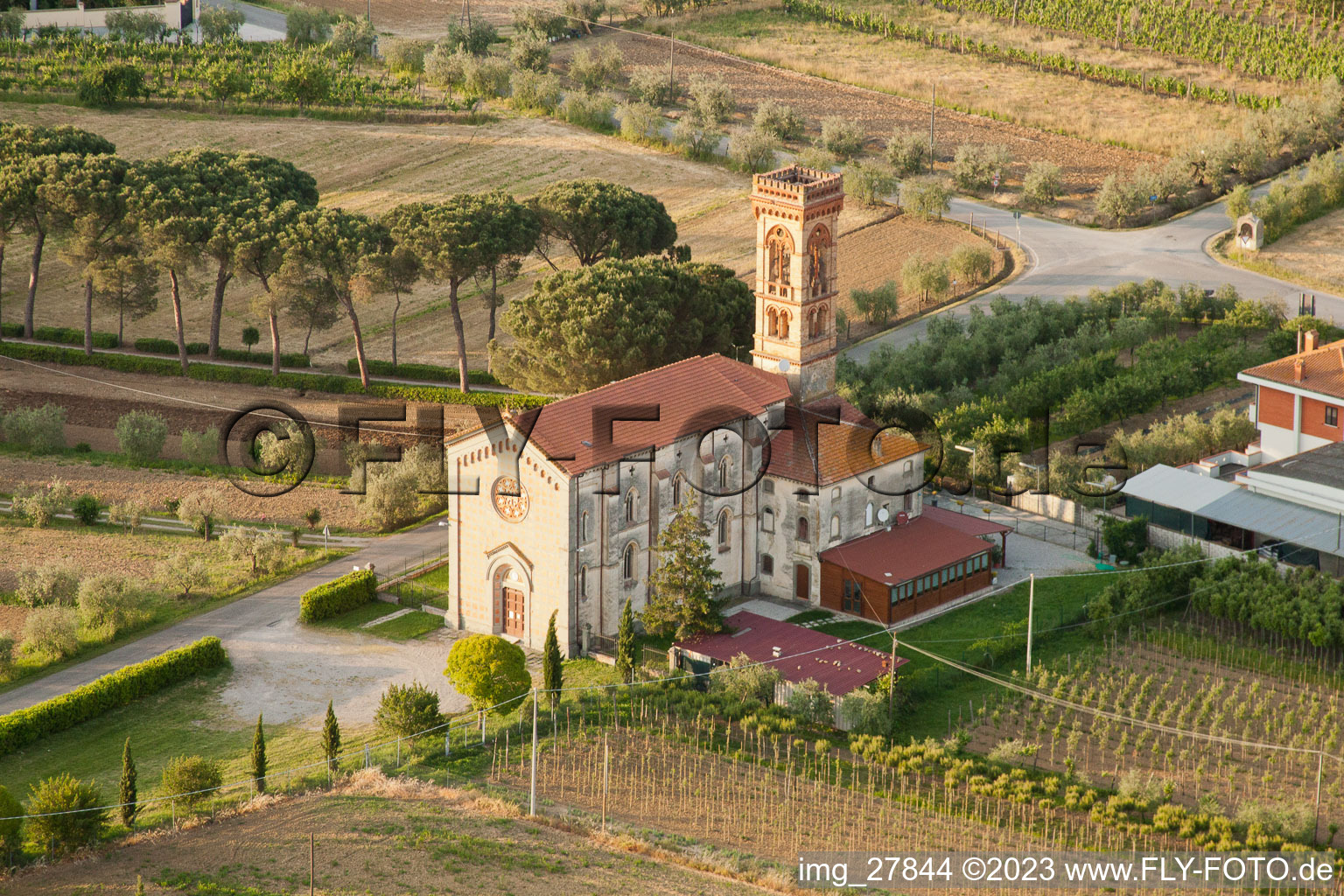 Luftbild von Petraia (Umbrien) im Bundesland Umbria, Italien