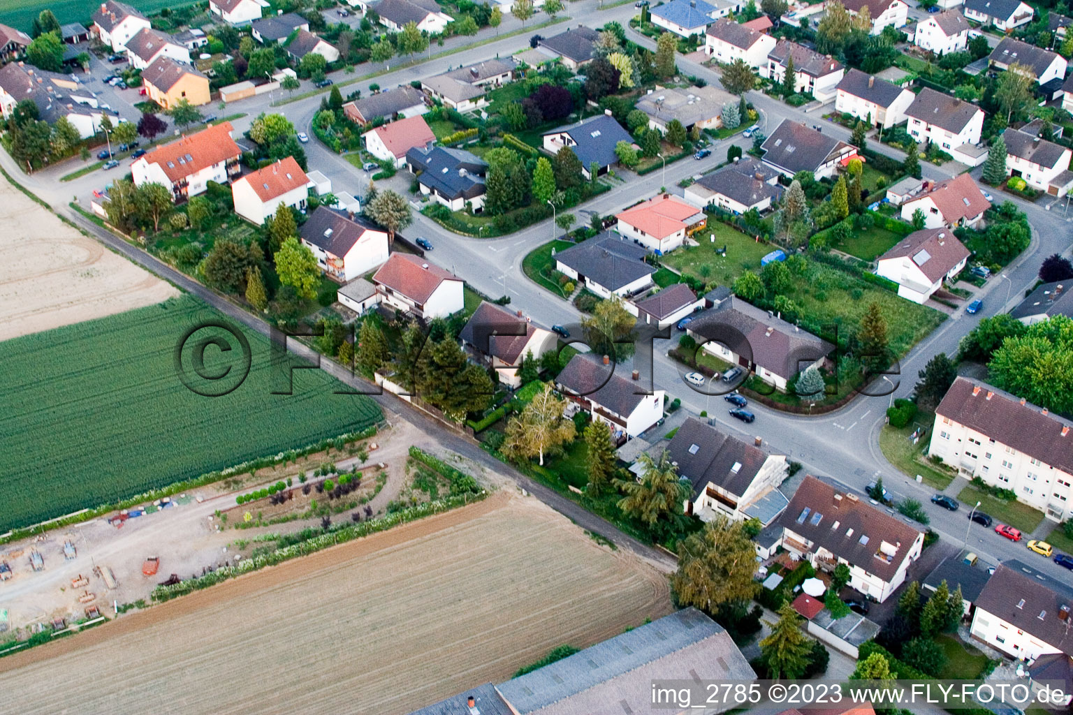 Drohnenbild von Kandel, Am Wasserturm im Bundesland Rheinland-Pfalz, Deutschland