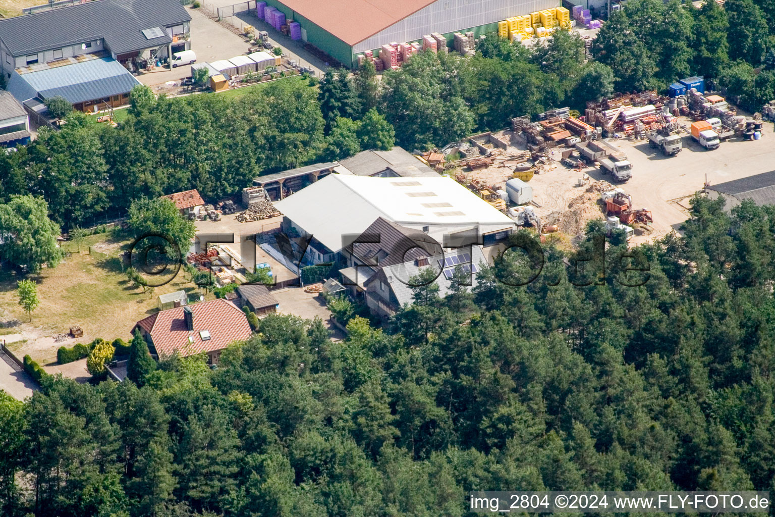 Luftbild von Hatzenbühl, Gewerbegebiet W im Bundesland Rheinland-Pfalz, Deutschland