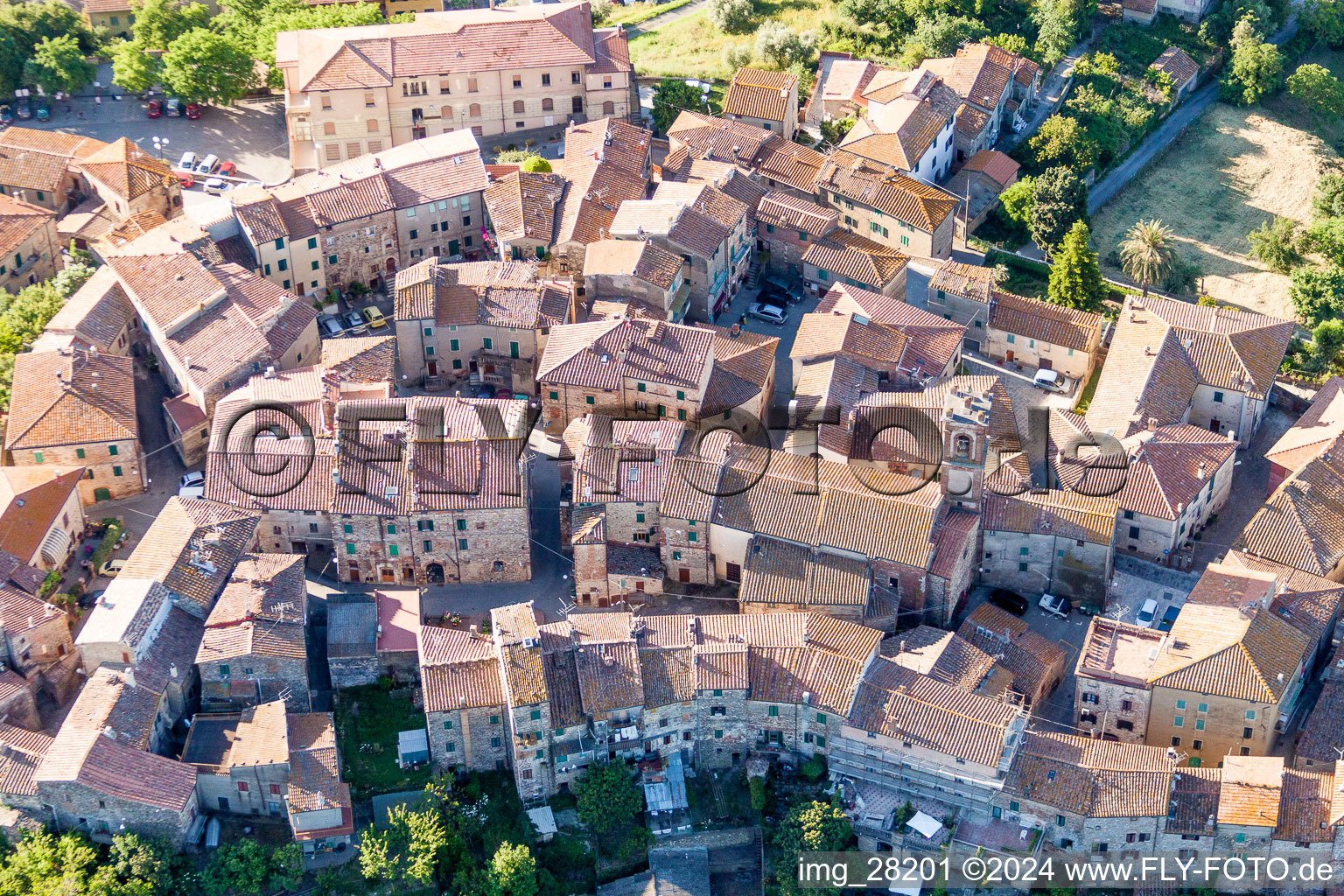 Altstadtbereich und Innenstadtzentrum in Civitella Marittima in Toskana im Bundesland Toscana, Italien
