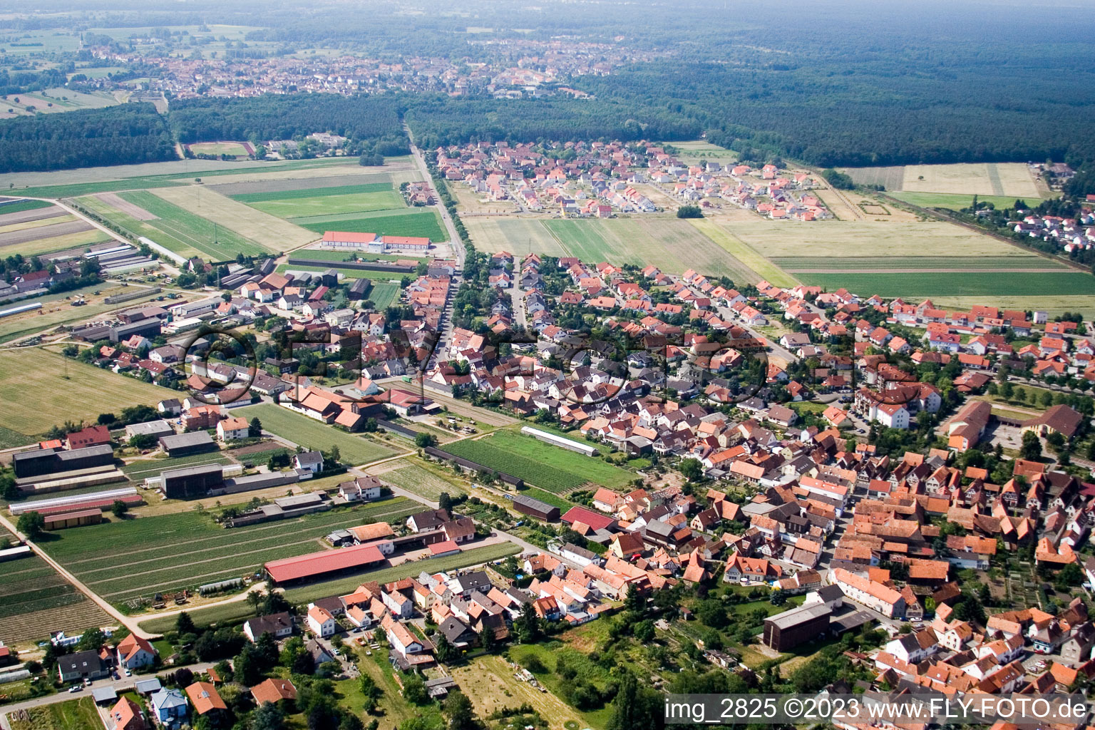 Luftbild von Rheinzabern von Nordosten im Bundesland Rheinland-Pfalz, Deutschland