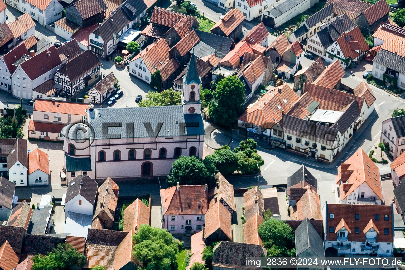 Neupotz, Kirche im Bundesland Rheinland-Pfalz, Deutschland