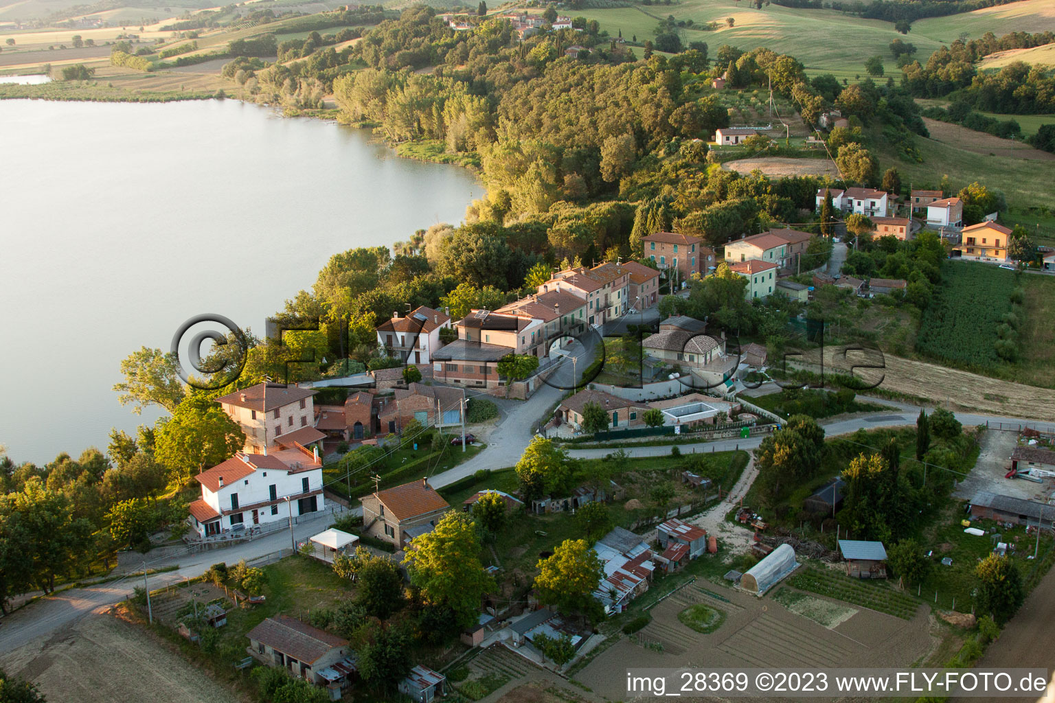 Luftbild von Gioiella im Bundesland Umbria, Italien