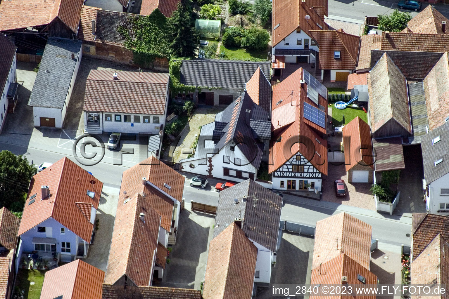 Neupotz, im Bundesland Rheinland-Pfalz, Deutschland von einer Drohne aus