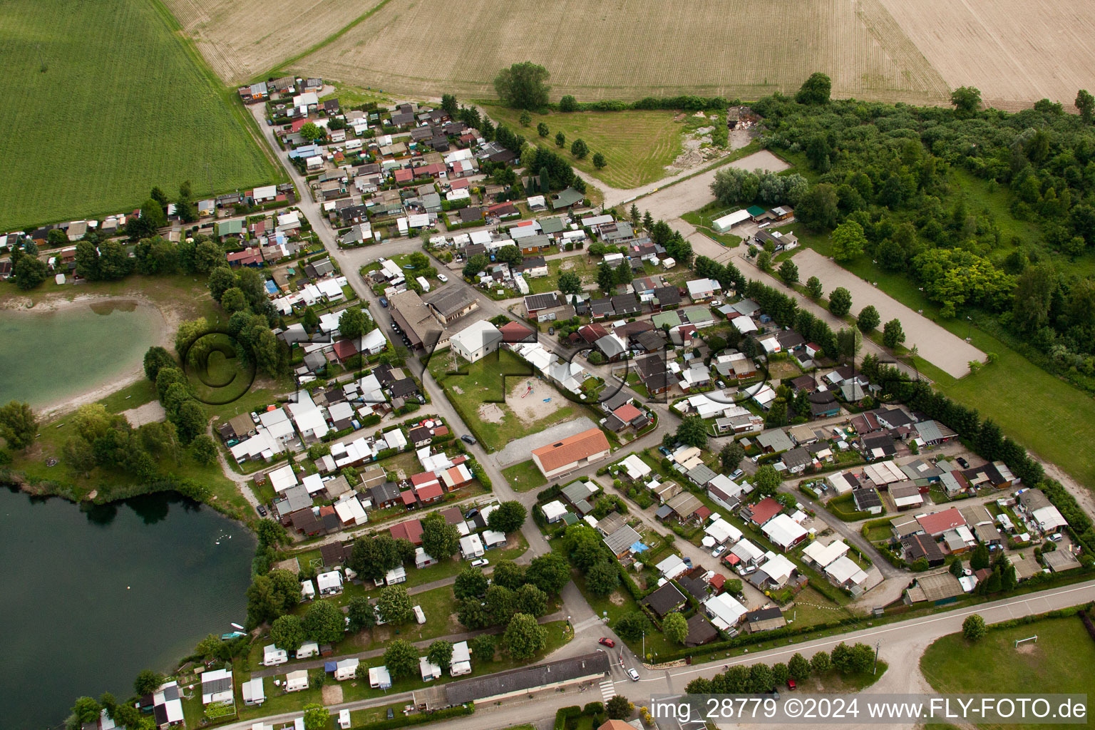 Beinheim, Camping Les Peupliers im Bundesland Bas-Rhin, Frankreich