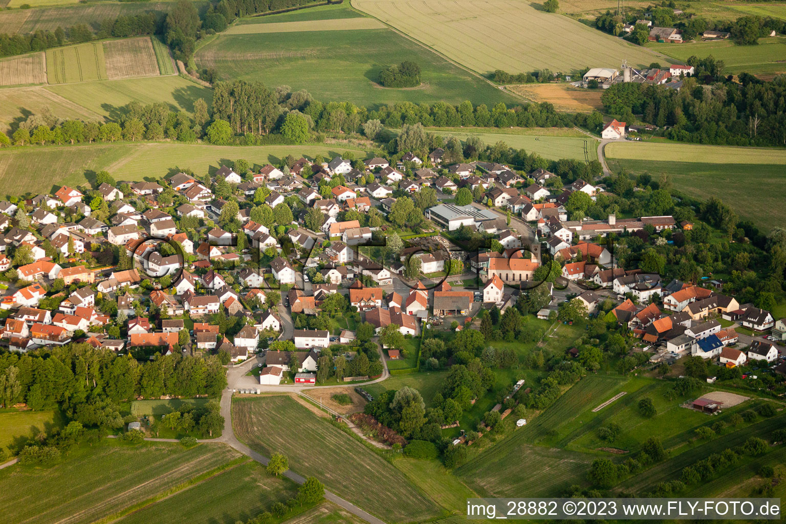 Ortsteil Honau in Rheinau im Bundesland Baden-Württemberg, Deutschland