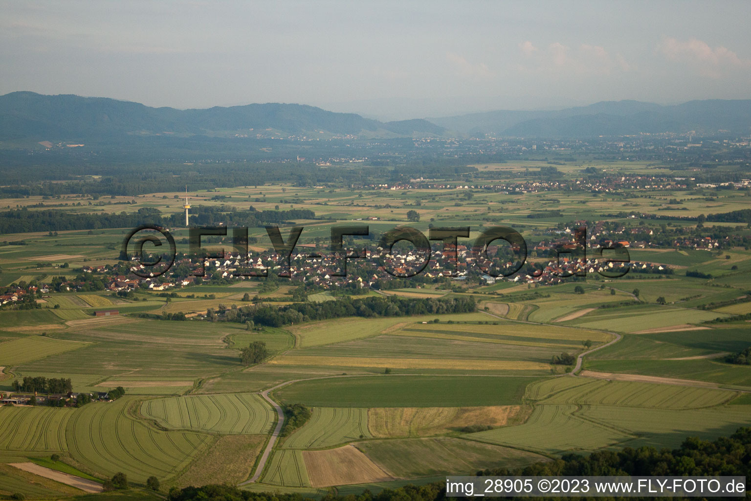 Legelshurst im Bundesland Baden-Württemberg, Deutschland von oben gesehen