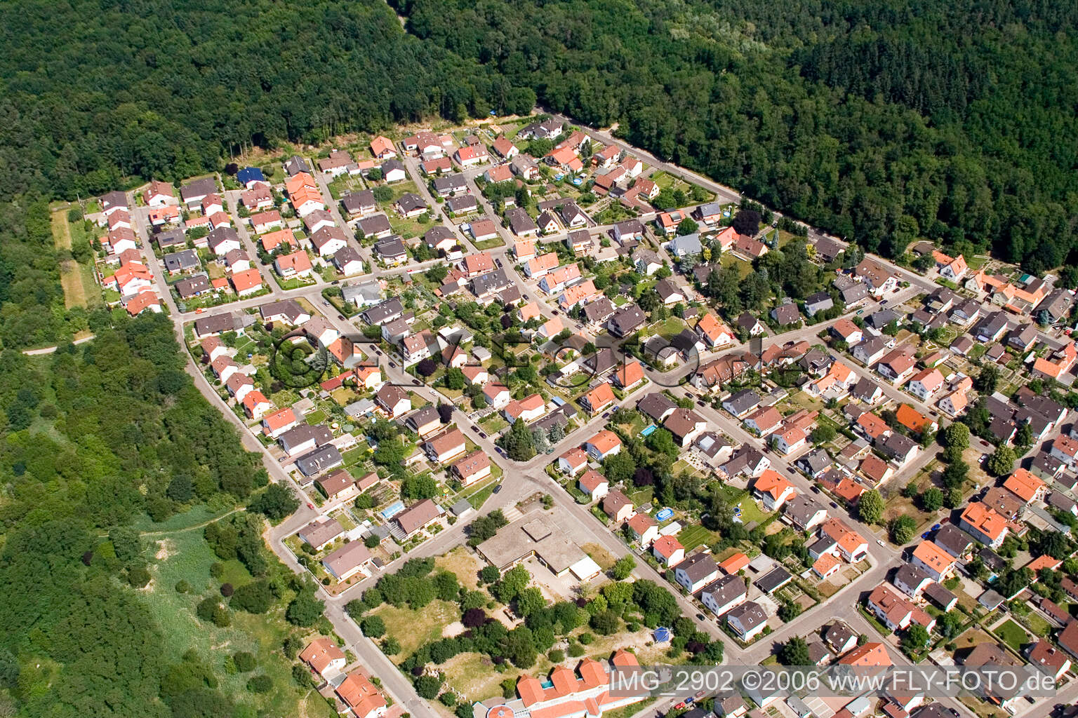 Luftaufnahme von Jockgrim Süd im Bundesland Rheinland-Pfalz, Deutschland