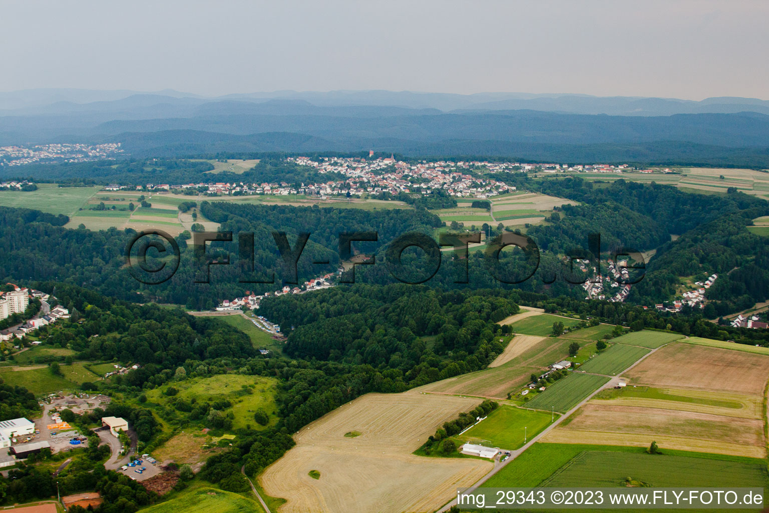 Erlenbrunn im Bundesland Rheinland-Pfalz, Deutschland von oben