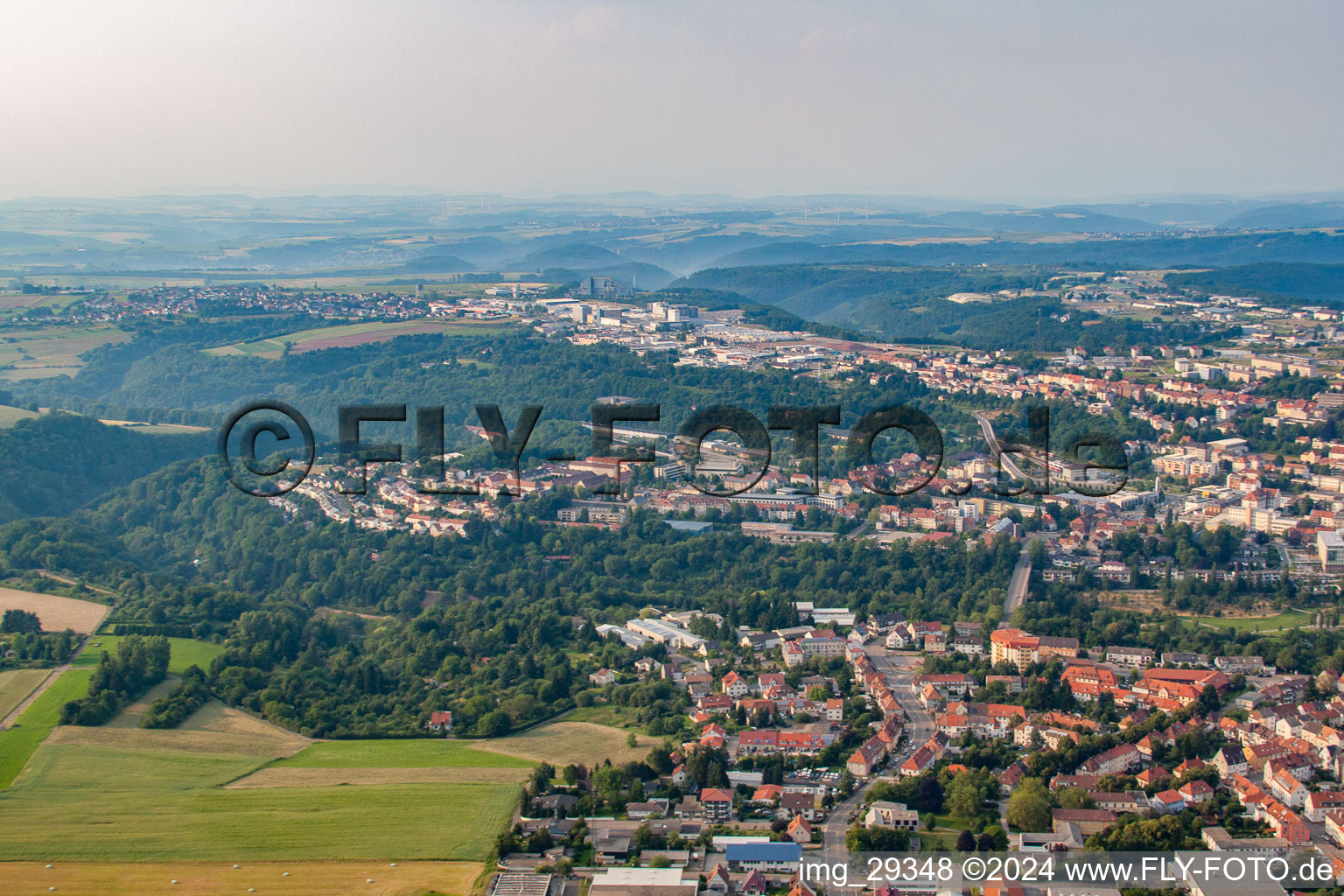 Pirmasens im Bundesland Rheinland-Pfalz, Deutschland von einer Drohne aus