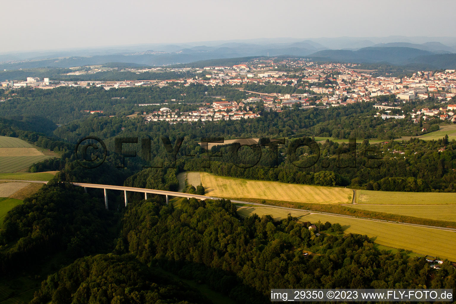 Luftbild von Pirmasens im Bundesland Rheinland-Pfalz, Deutschland