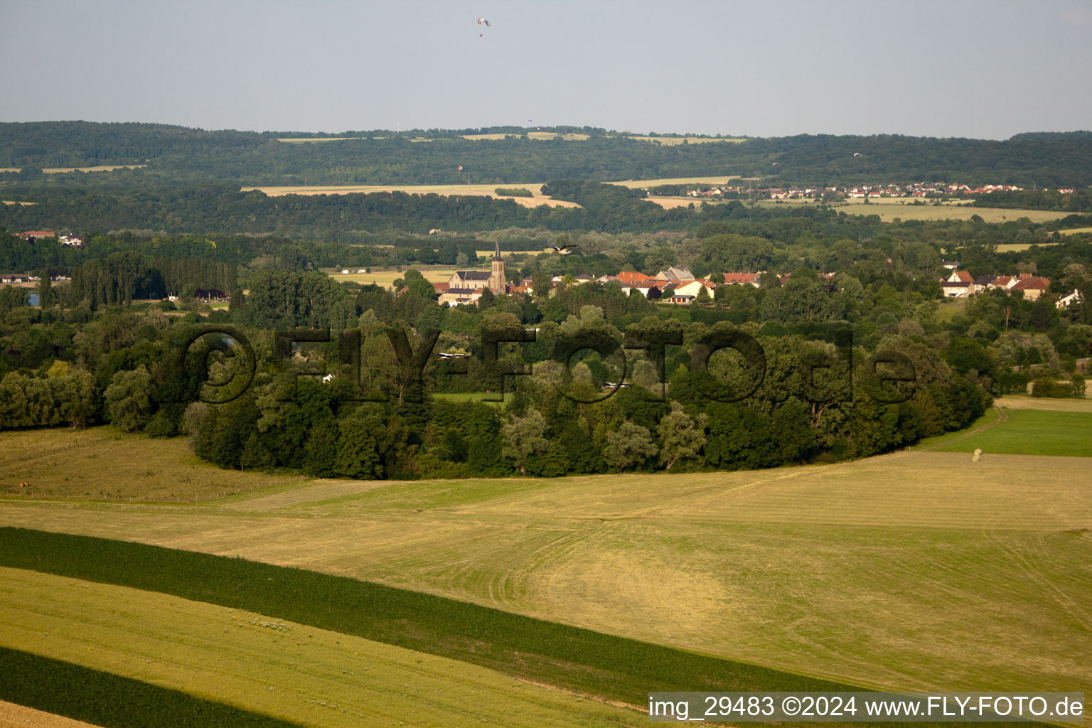 Luftaufnahme von Gavisse im Bundesland Moselle, Frankreich