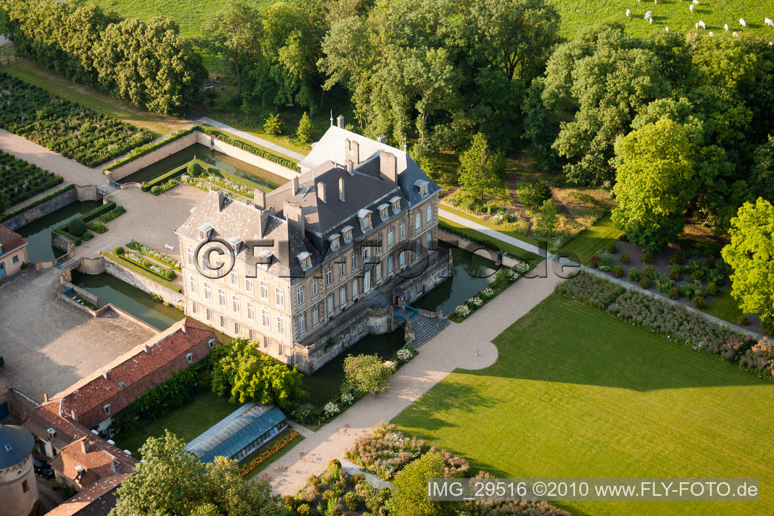 Manom, Château de La Grange in Thionville im Bundesland Moselle, Frankreich