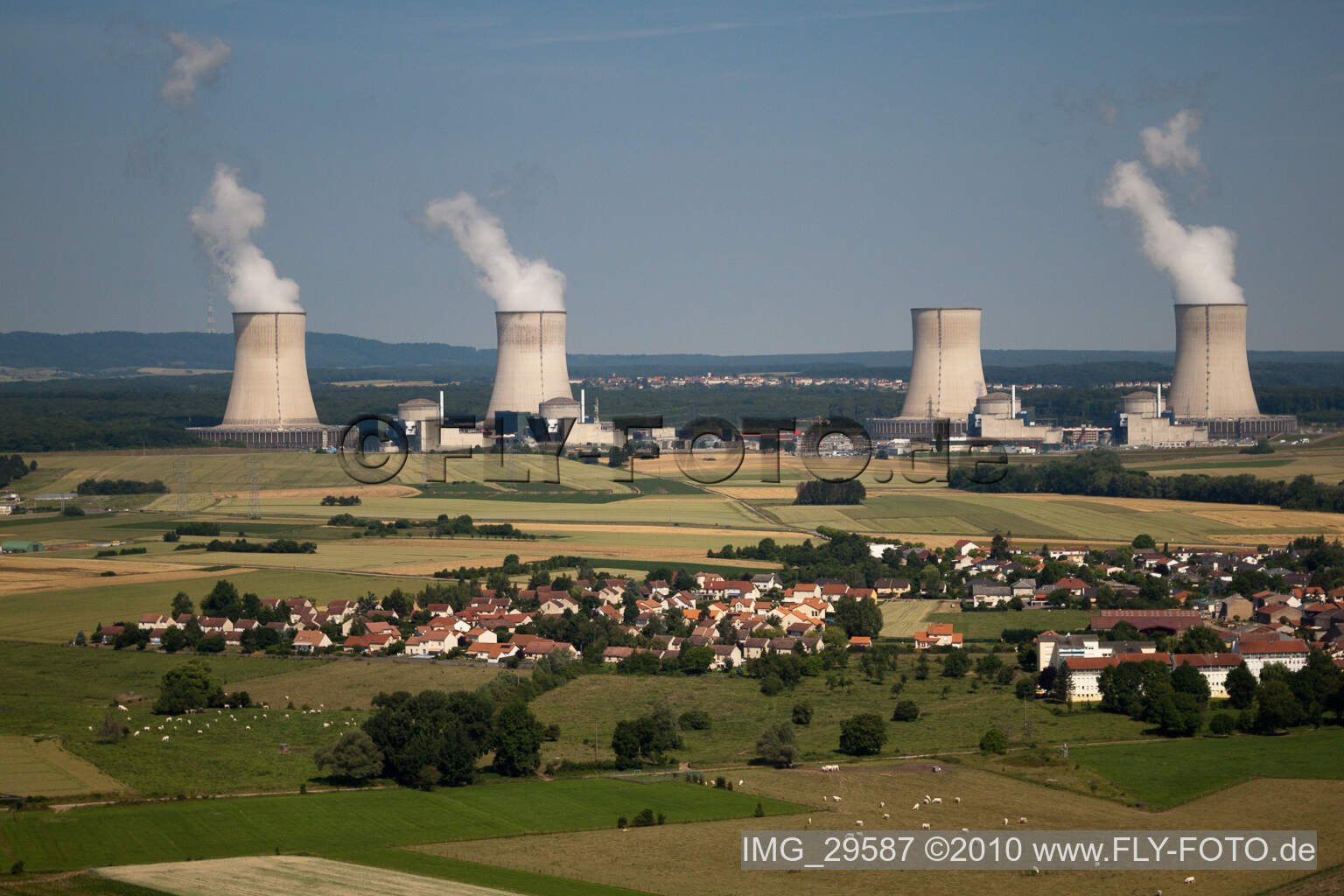 CNPE - Centre nucleaire EDF in Cattenom im Bundesland Moselle, Frankreich