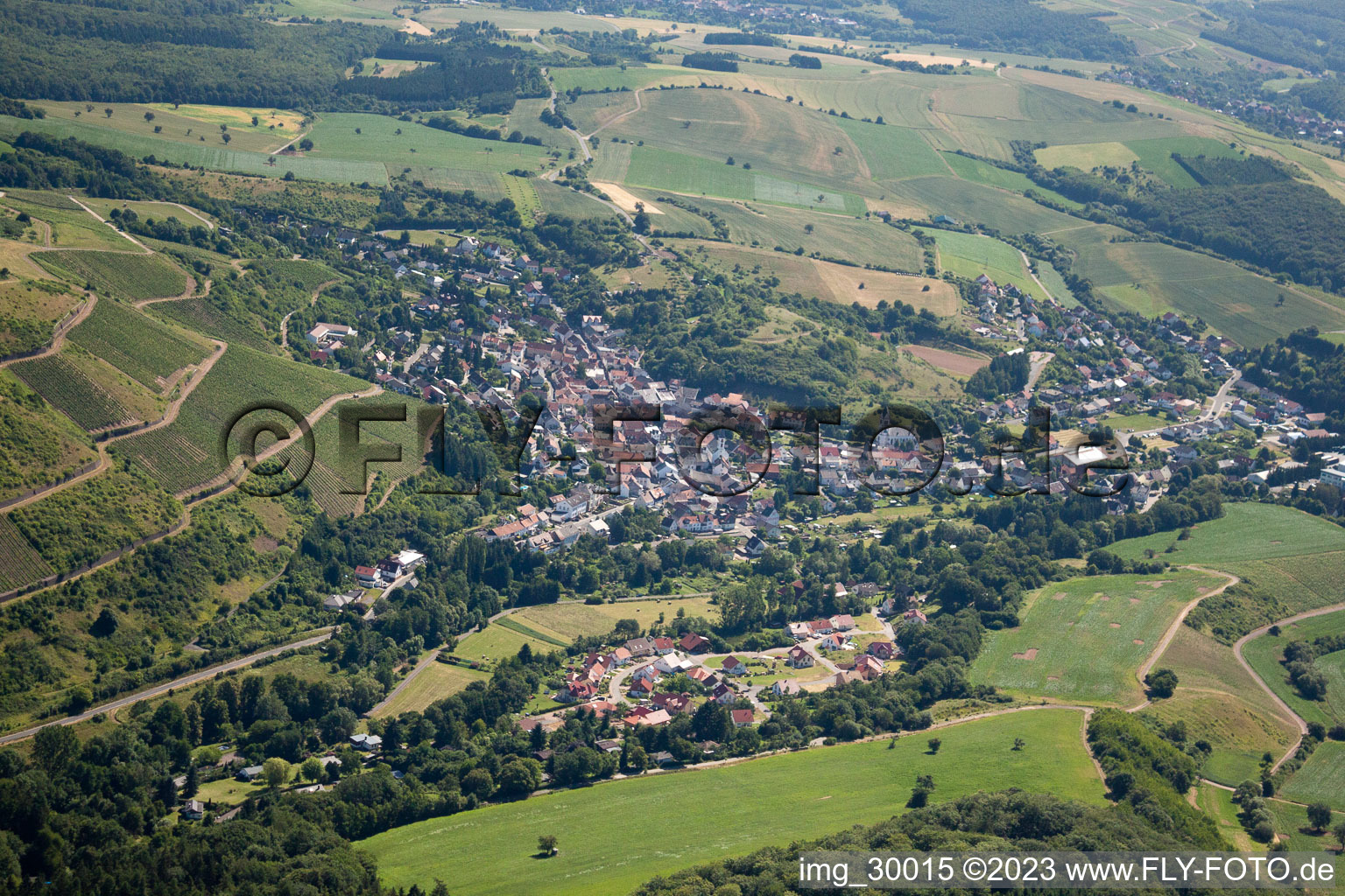 Luftbild von Bockenau im Bundesland Rheinland-Pfalz, Deutschland