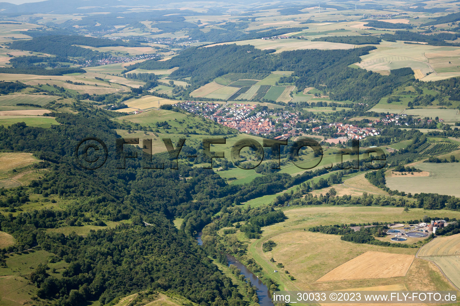Luftbild von Niederhausen im Bundesland Rheinland-Pfalz, Deutschland
